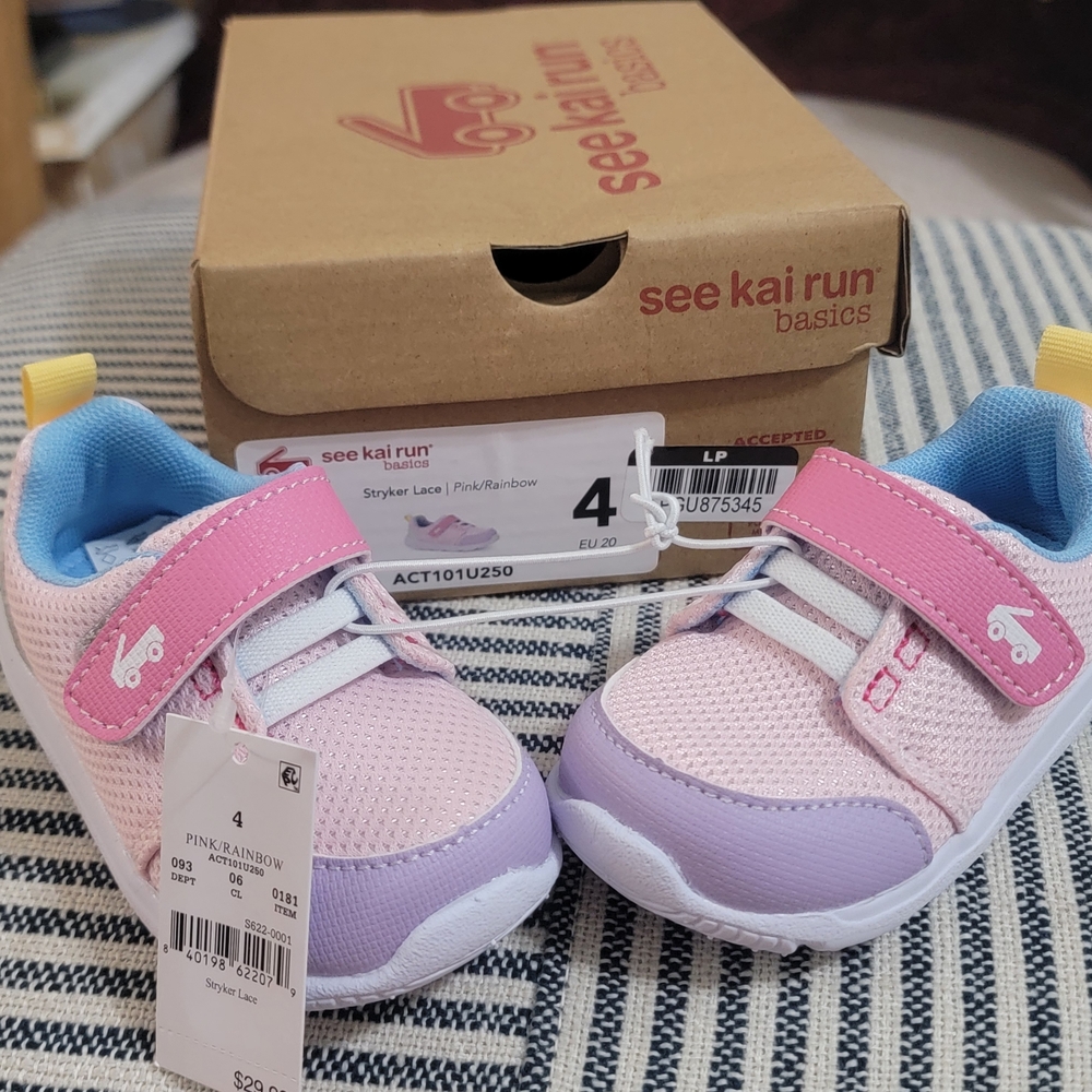 See Kai Run Kids' Pink and Purple Sneakers